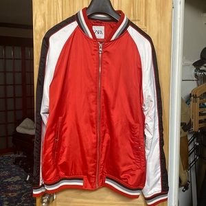 Zara men’s bomber baseball varsity jacket size XL